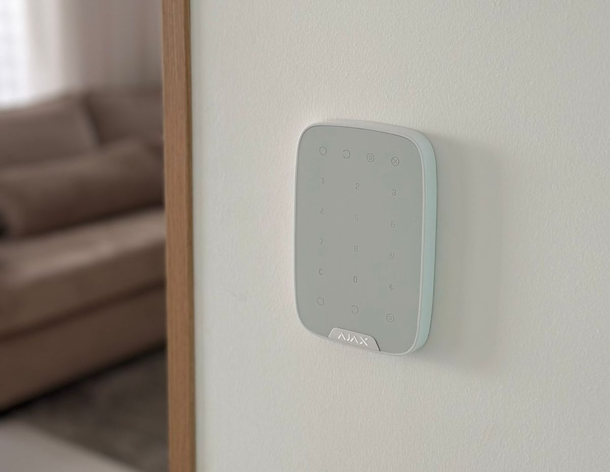 Teclado de sistema de alarme residencial